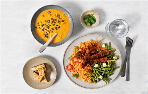 Mittagessen, Abendessen & Snacks