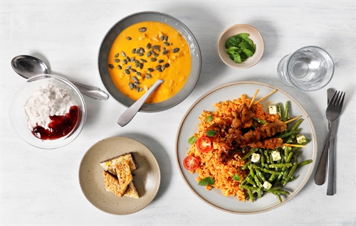 Wähle Deine Mahlzeiten -  Frühstück, Mittagessen, Abendessen und Snacks